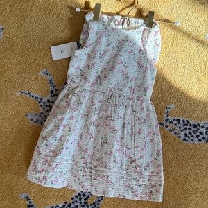 Ralph Lauren White and Pink Floral Kids Dress with bloomers